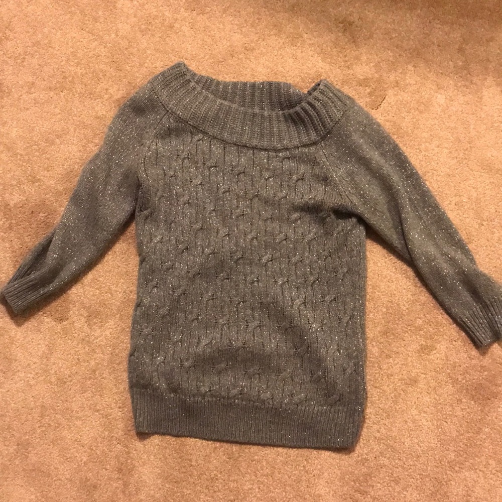 Great gray sparkly sweater
